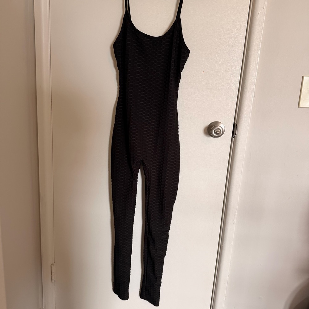 Fashion Nova Black Textured Outfit Size Medium